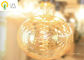Fantazyjne żarówki z rocznika żarnika spiralnego, złote szklane żarówki dekoracyjne