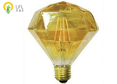 4W 2200K Płaskie Diamentowe Żarówki Dekoracyjne LED Z Złotego Szkła D64 * 148mm